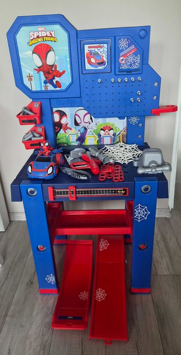 Warsztat Bricolo Spidey Disney Narzędzia Spiderman majsterkowicz Smoby