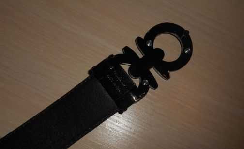 Salvatore Ferragamo pasek firmowy, skóra naturalna, Włochy 170