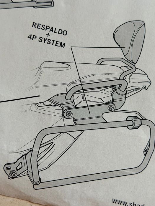 Pegas laterias da marca SHAD para a mota Honda X-ADV 750