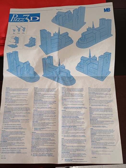 Puzzle 3D Notre Dame Paris 952 Peças