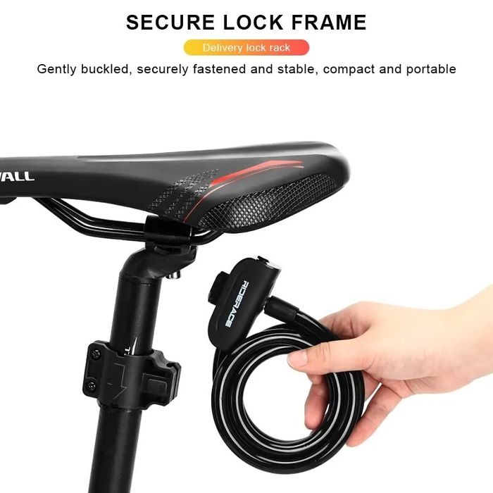 Cabo de bloqueio para bicicletas motas