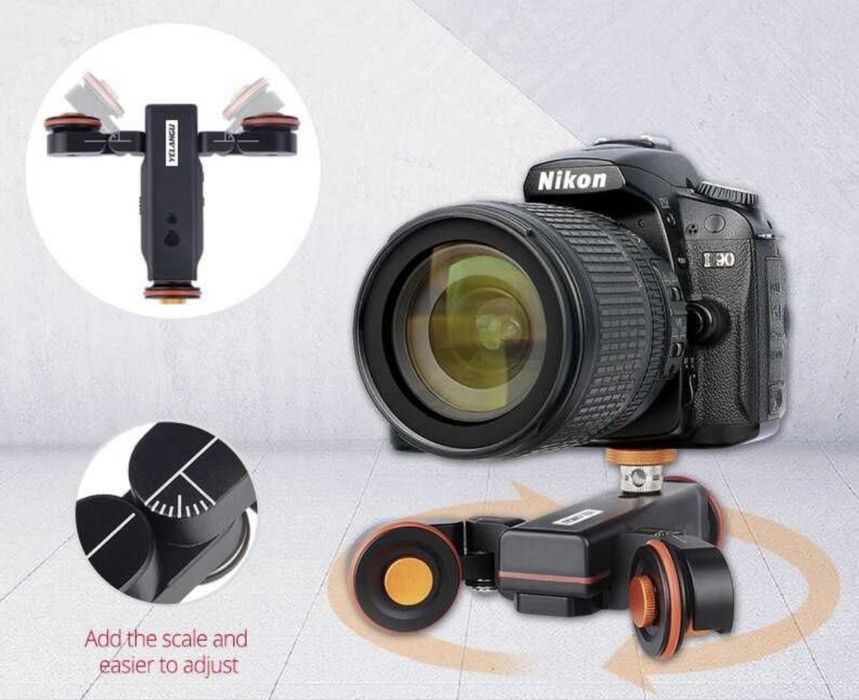 Слайдер з мотором Yelangu L4X + рейка | візок операторський autodolly