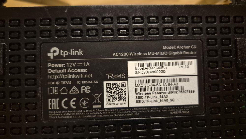 Router TP-link archer C6