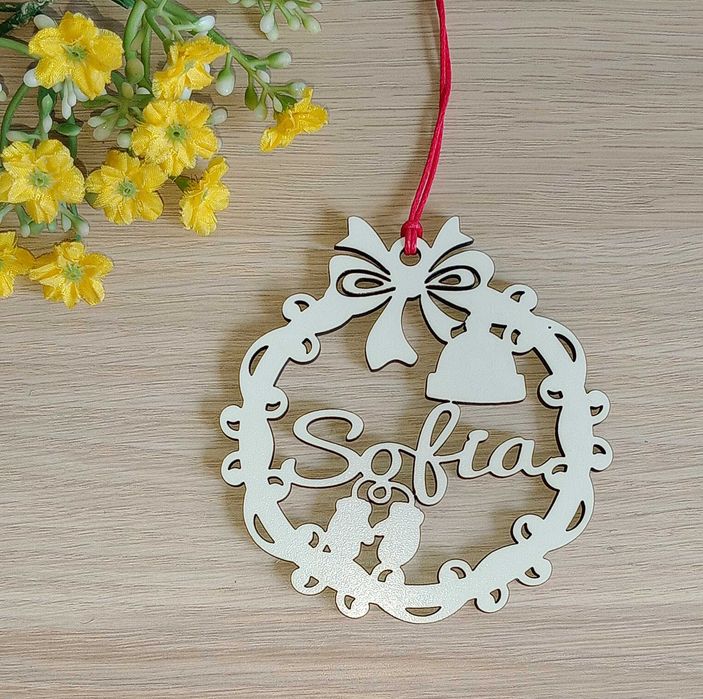 Bolas de natal  em mdf