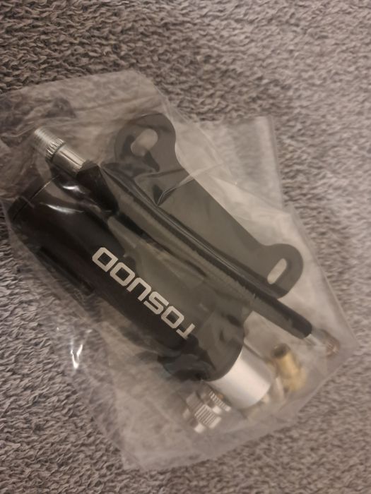 Pompka rowerowa TOSUOD Mini Czarna 50gram + Adapter Presta AV NOWA