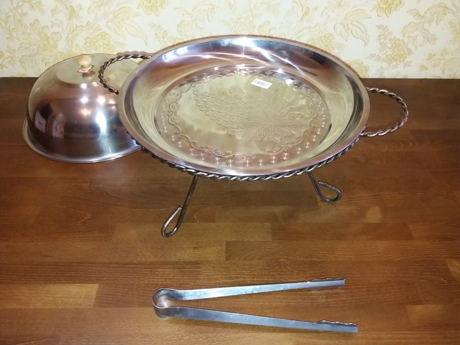 Садж. Блюдо для разогрева шашлыка.