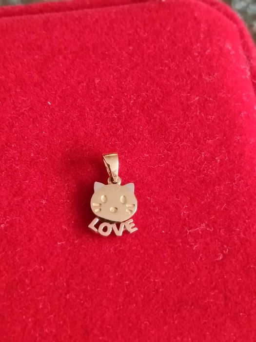Zawieszka kotek love próba 585 nowa