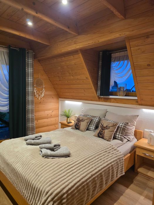 Domki do wynajęcia,jacuzzi,sauna,sala zabaw,widoki k/Zakopane