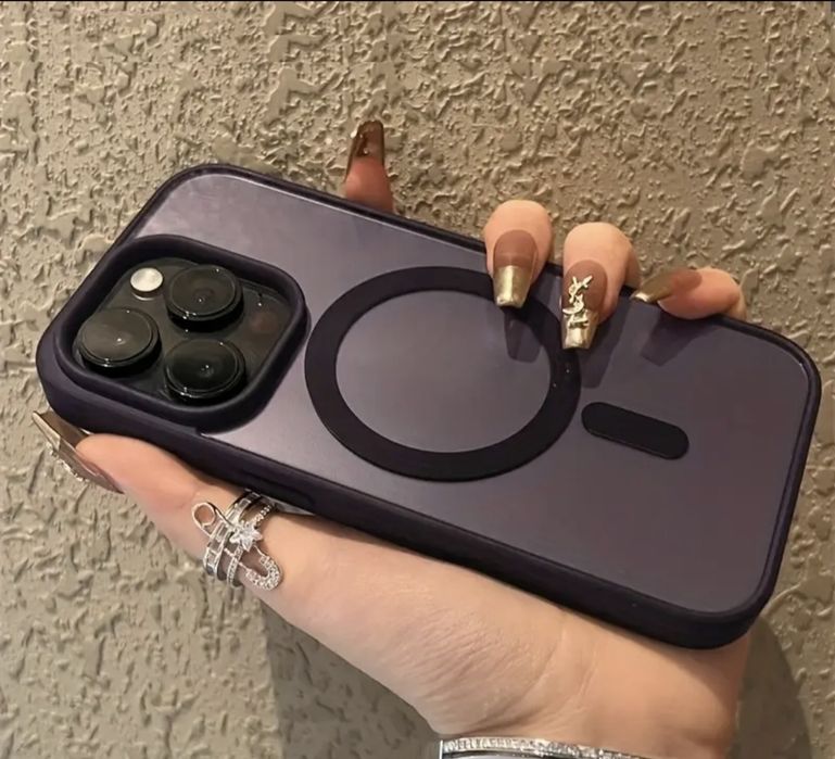 Бездротовий Магнітний Прозорий Зарядний Чохол для IPhone
