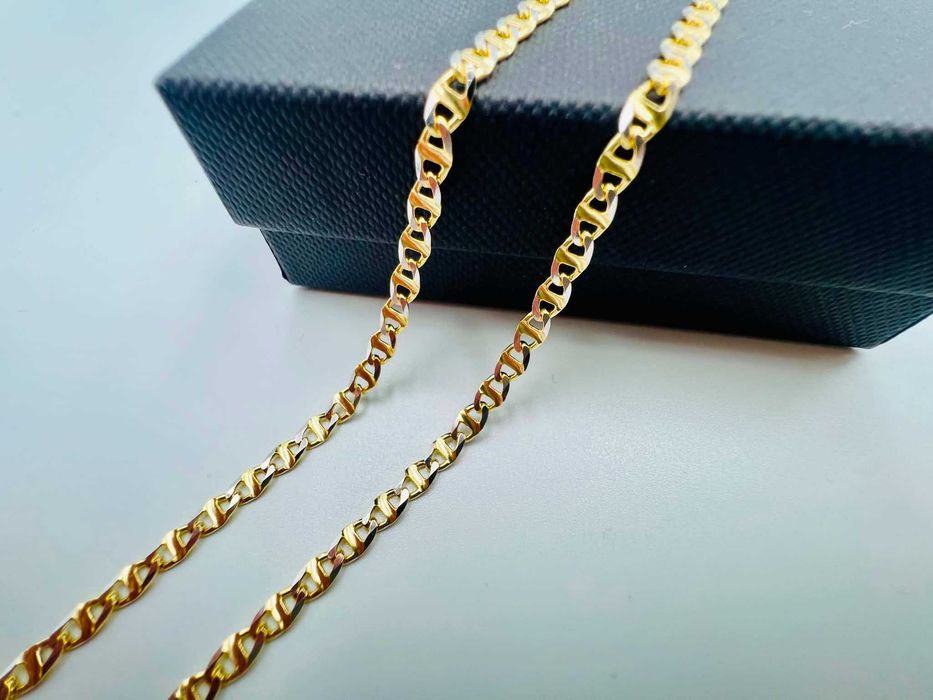 Złoty Łańcuszek Gucci Bi-color 585 Cechowany 3,5 mm 55 cm