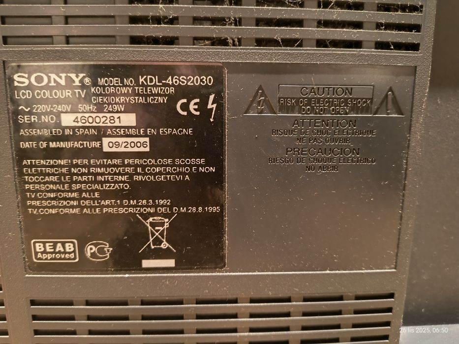 Telewizor SONY 47 cali.