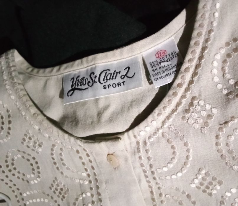 Блузон жін. Yves St. Clair розмір 22, беж, котон, вінтаж, новий