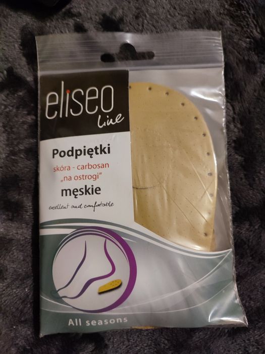 Podpiętki męskie skóra carbosan na ostrogi