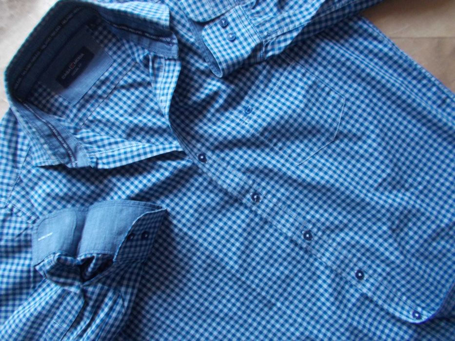 M- CASA MODA Premium - Designerska Koszula Męska M 39/40 cm Szwajcaria