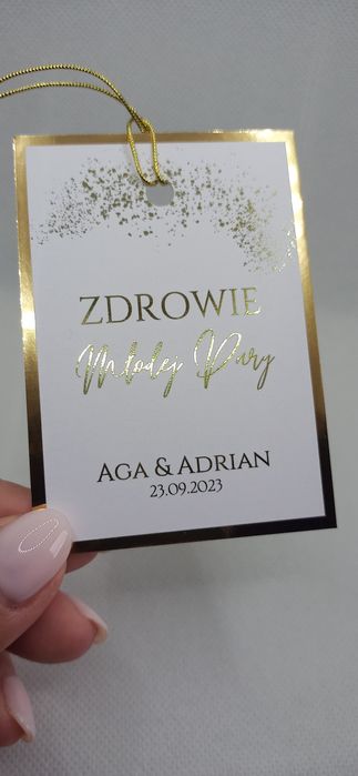 Zawieszki na alkohol złote