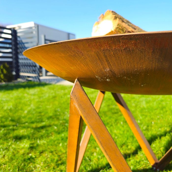Palenisko ogrodowe Corten NA PREZENT 70/80 cm Stal 3 mm Grill Ognisko