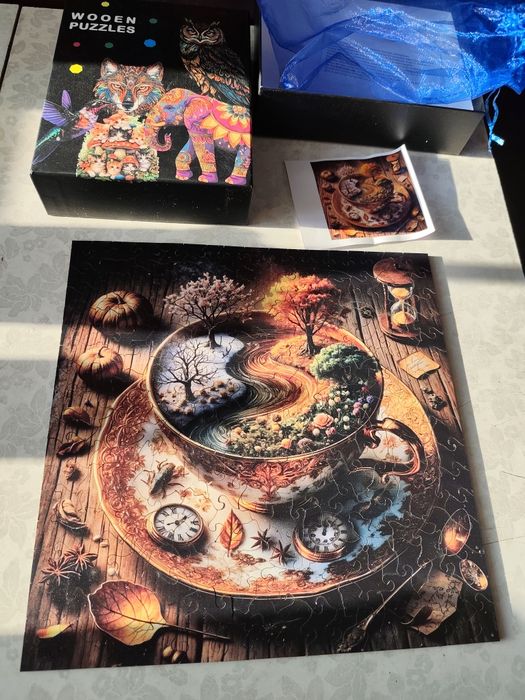 Пазлы дерев'яні  (Пори року)