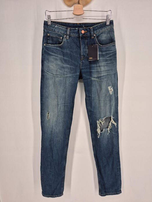 Jeansy Asos W30L34 proste z dziurami przetarciami nowe