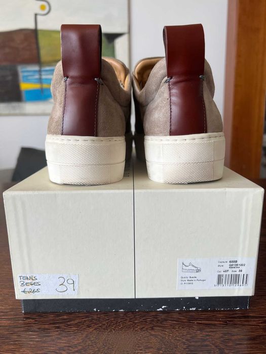 Ténis Malene Birger Camurça Bege