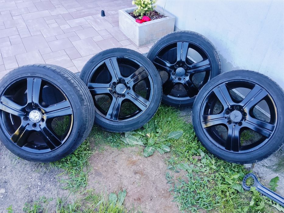 Koła felgi 17 cali opony 5x112 66,6 audi mercedes 17