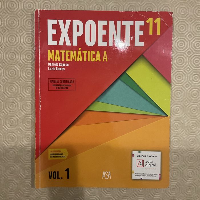 Expoente 11 ano Matematica A VOL. 1