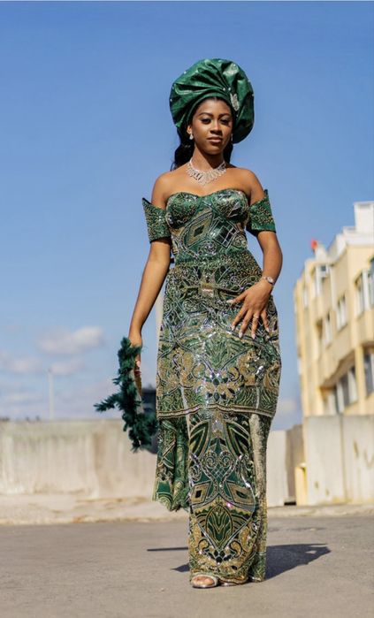 Vestido de gala, nigeriano