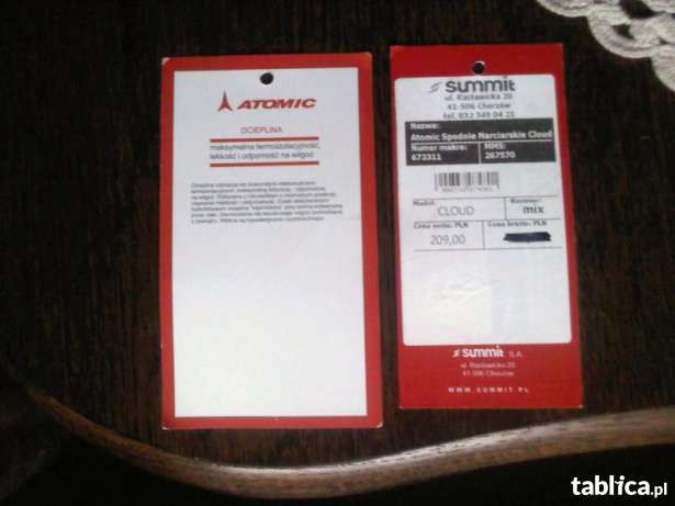 ATOMIC Cloud damskie spodnie narciarskie MEMBRANA 5000 roz M/L