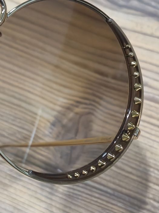 Жіночі  окуляри Alexander McQueen AM0311S  елегантні панто з шипами!