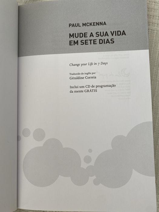 “Mude a sua vida em sete dias”Paul McKenna