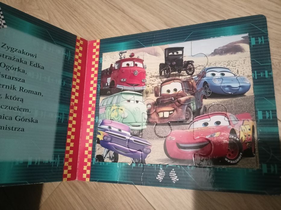 Książeczka puzzlowa Auta Cars