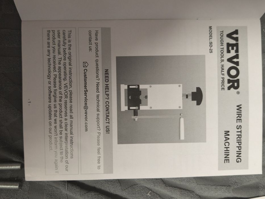 Ferramenta de decapagem de fios VEVOR de 1,5 a 25 mm com 1 lâmina de corte para cortar e decapar fios de cobre usados. (oferta de +. uma lâmina)