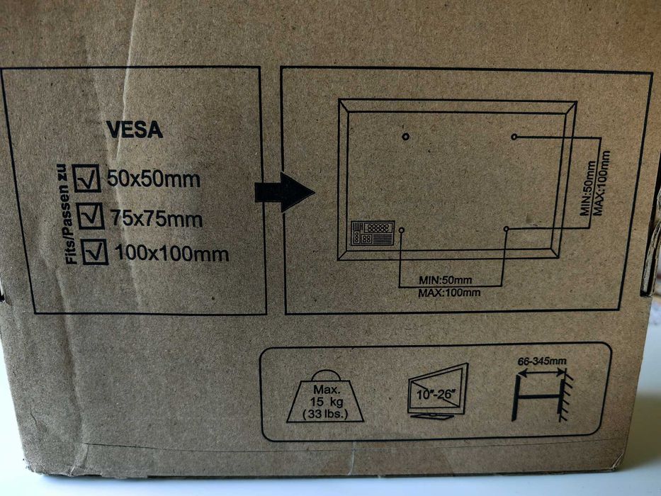 Uchwyt ścienny do TV max 26" EONO PL2463