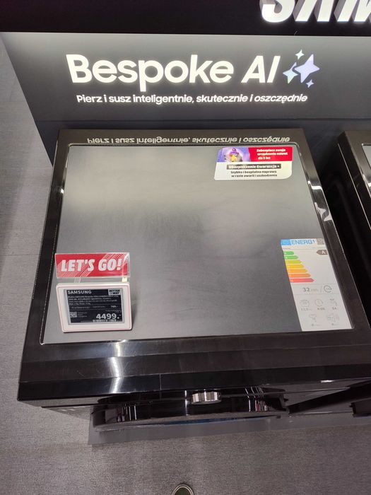 Pralka SAMSUNG Bespoke WW11DB8B95GBU4 11kg 1400 obr. AI EcoBubble QuickDrive Media Markt Olsztyn