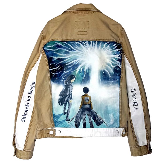 Custom Kurtka Atack on Titan Ręcznie Malowana