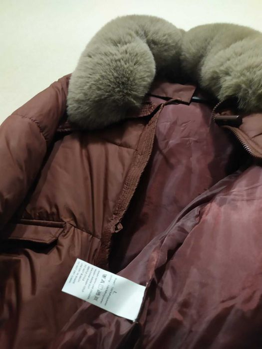 Куртка жіноча бордо воротнік відстібається