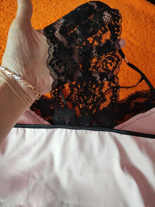 Пеньюар кружево майка бельевая новач