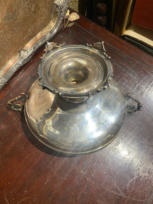 Fruteira Prata Contrastada 27 cm Gradinha Extraordinária