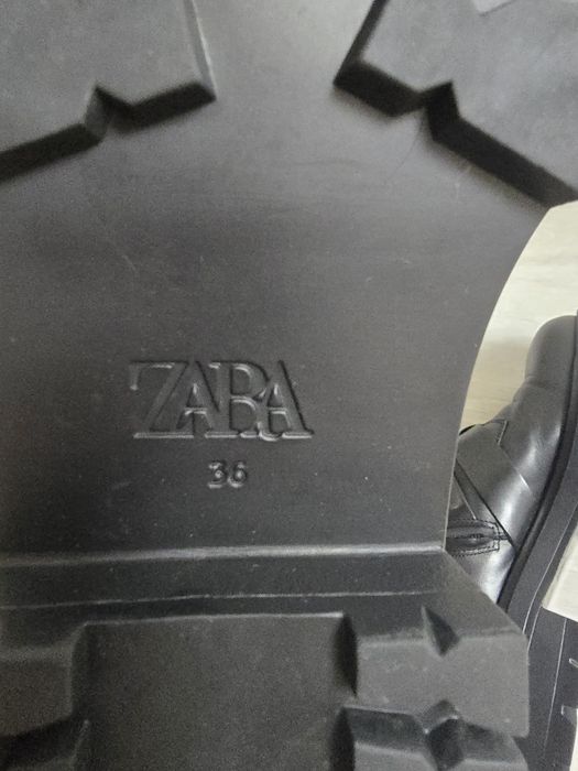 Сапоги,Ботинки деми,кожа zara