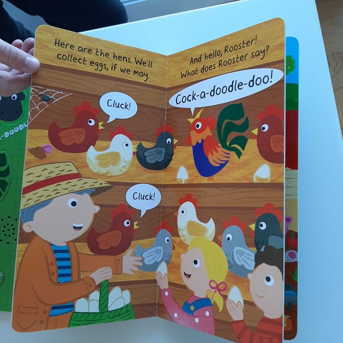 Puzzle,układanka z dźwiękiemFarma+ książeczka Jak NOWE