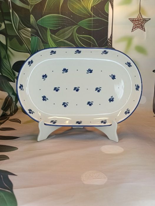 Bolesławiec Półmisek ceramiczny do wędlin duży ceramika Bolesławiec