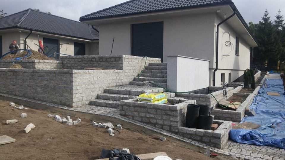 Układanie kostki granitowej Gliwice, brukarstwo, kostka granitowa