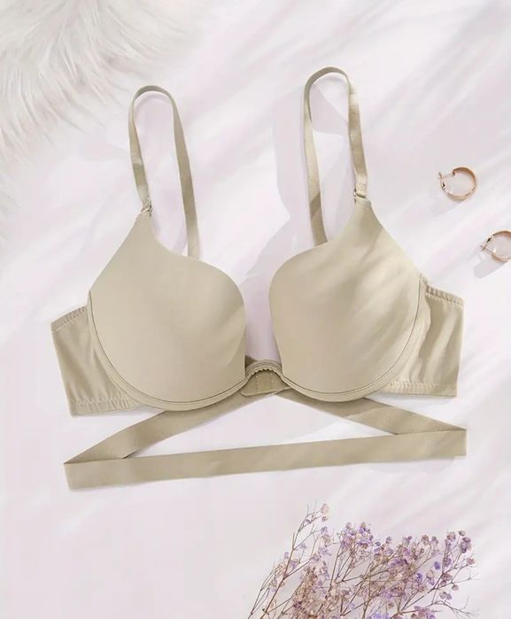 Бежевый новый бюстгальтер 80Е