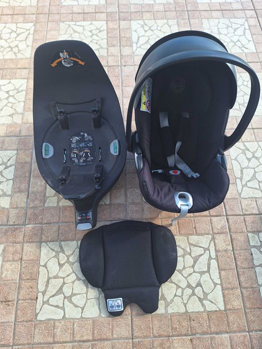 cadeirinha para bebé cybex preto (cloud Z incl. estação iso fix)