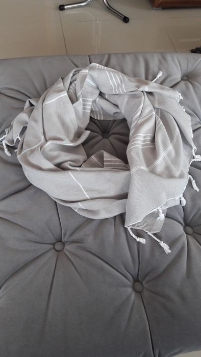Szalik 95x 160 cm szary