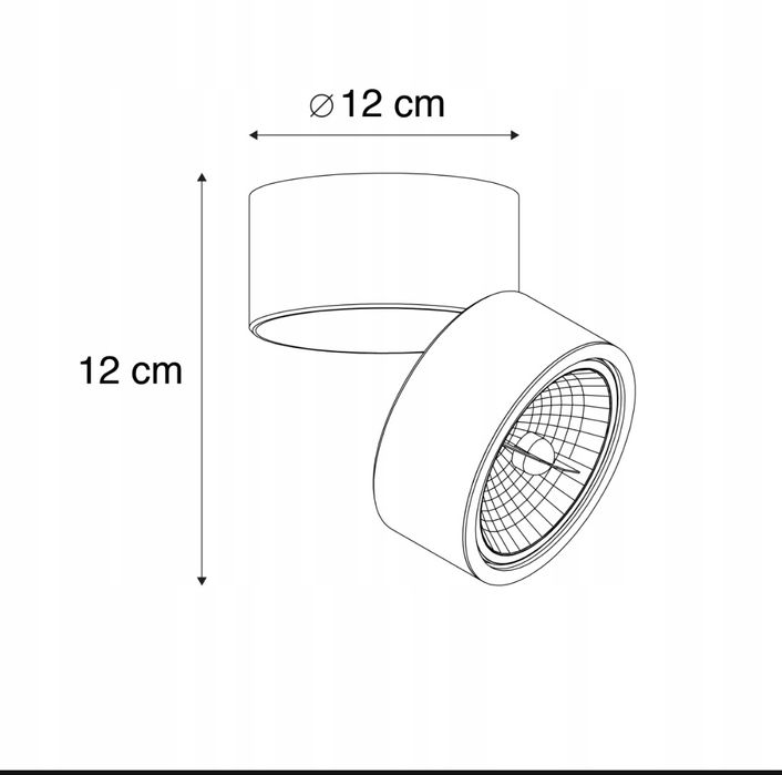 Nowoczesne spot regulowany biały - Go Nine