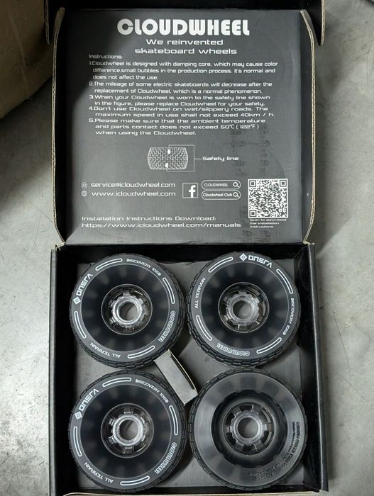 Rodas Cloudwheels ONSRA 105mm para Skate elétrico