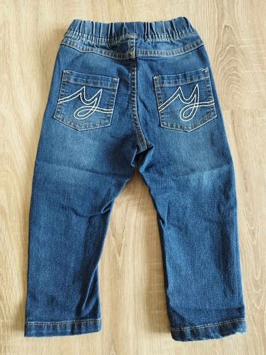 Jeansowe spodnie dla chłopca R.86