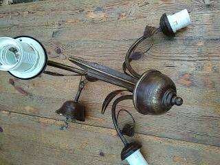 Żyrandol stary mosiężny