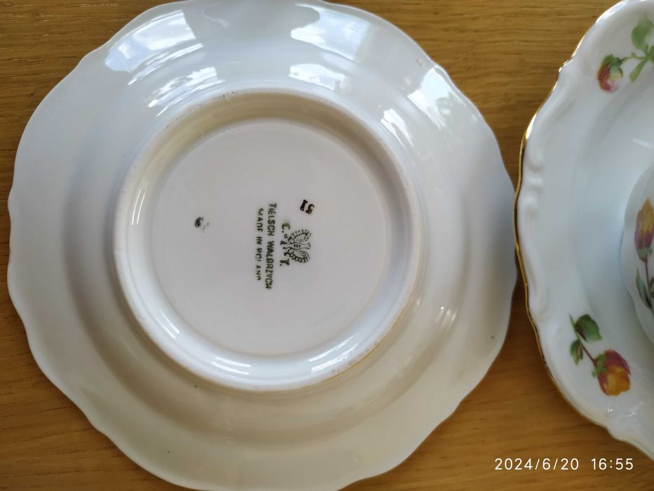 Komplet do kawy firmy C.T. Tielsch Wałbrzych