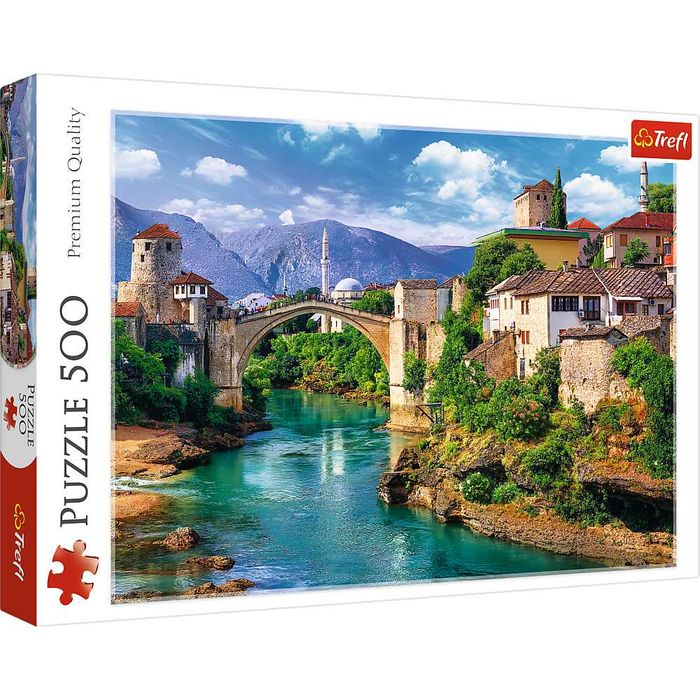 Trefl Puzzle 500 el. Stary most w Mostarze Bośnia i Hercegowina 37333